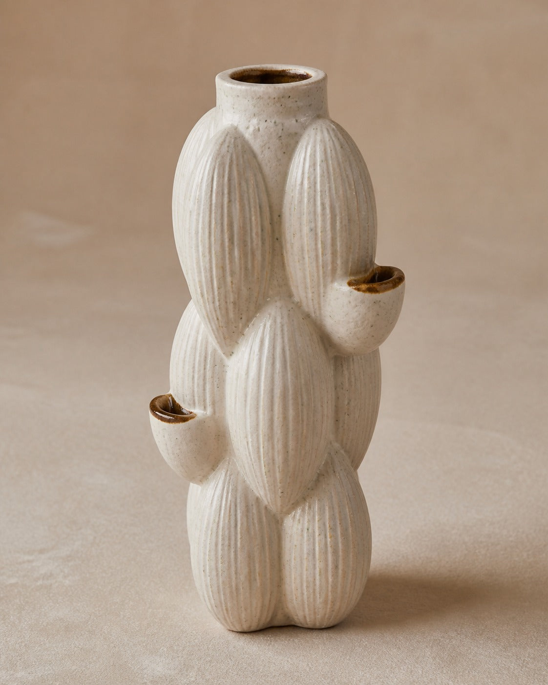 Coveintra Seedpod Column Ceramic Vase