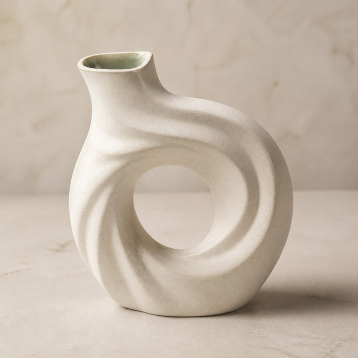 Coveintra Tidefold Halo Ceramic Vase