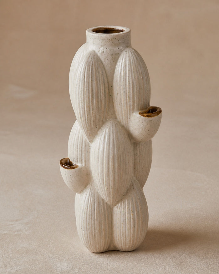 Coveintra Seedpod Column Ceramic Vase